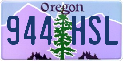 OR license plate 944HSL