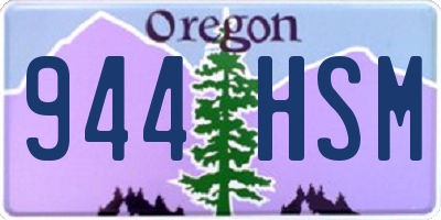 OR license plate 944HSM