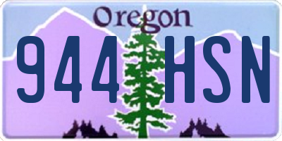 OR license plate 944HSN