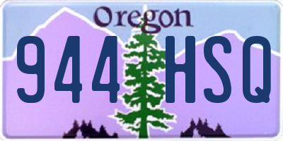 OR license plate 944HSQ