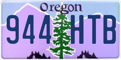 OR license plate 944HTB