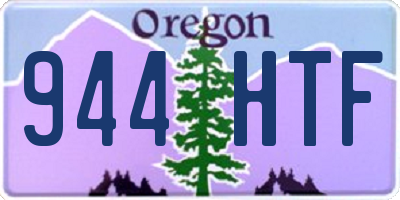 OR license plate 944HTF