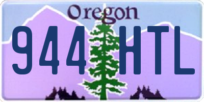 OR license plate 944HTL
