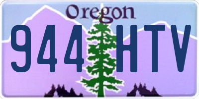 OR license plate 944HTV