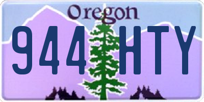 OR license plate 944HTY