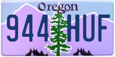 OR license plate 944HUF