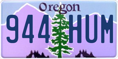 OR license plate 944HUM