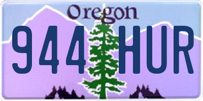 OR license plate 944HUR