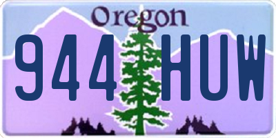OR license plate 944HUW