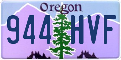 OR license plate 944HVF