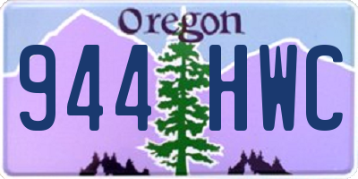 OR license plate 944HWC