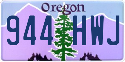 OR license plate 944HWJ