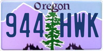 OR license plate 944HWK