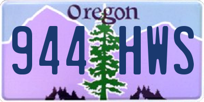OR license plate 944HWS
