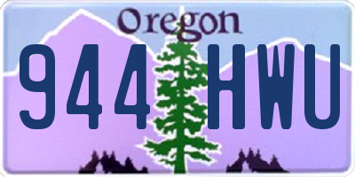 OR license plate 944HWU