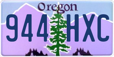 OR license plate 944HXC