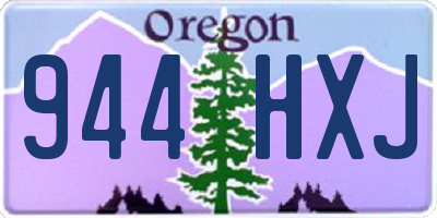 OR license plate 944HXJ