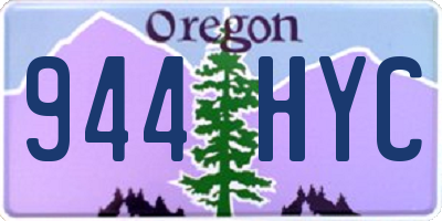OR license plate 944HYC
