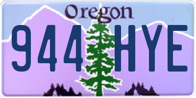 OR license plate 944HYE
