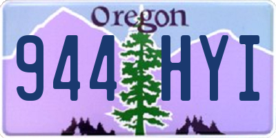 OR license plate 944HYI