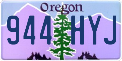 OR license plate 944HYJ