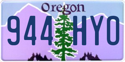 OR license plate 944HYO