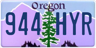 OR license plate 944HYR