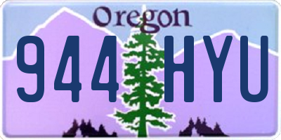 OR license plate 944HYU
