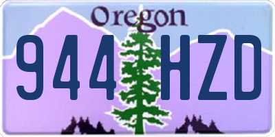 OR license plate 944HZD