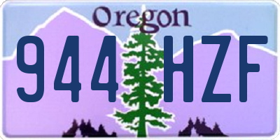 OR license plate 944HZF
