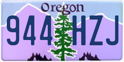 OR license plate 944HZJ
