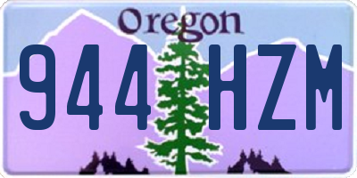 OR license plate 944HZM