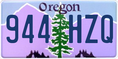 OR license plate 944HZQ