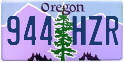 OR license plate 944HZR