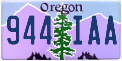 OR license plate 944IAA