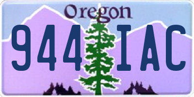 OR license plate 944IAC