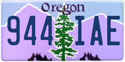 OR license plate 944IAE