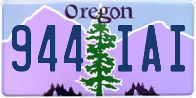 OR license plate 944IAI