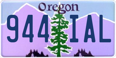 OR license plate 944IAL