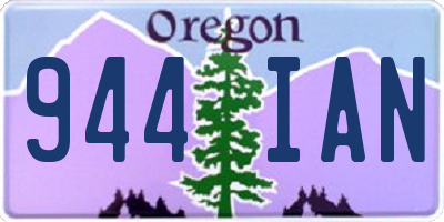 OR license plate 944IAN