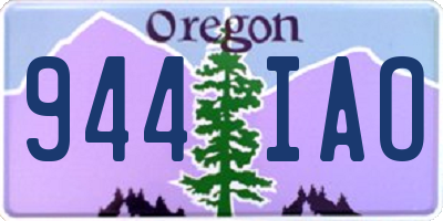 OR license plate 944IAO