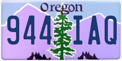 OR license plate 944IAQ