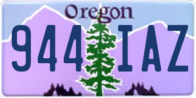 OR license plate 944IAZ