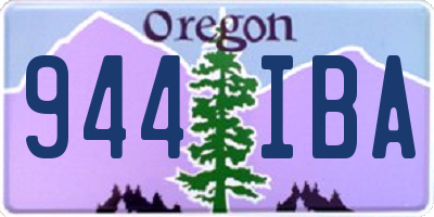OR license plate 944IBA