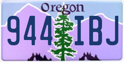 OR license plate 944IBJ