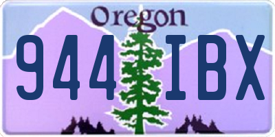 OR license plate 944IBX
