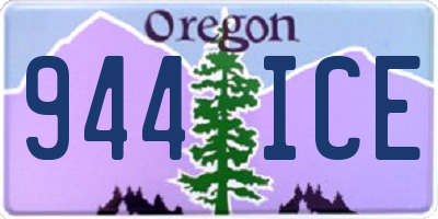 OR license plate 944ICE