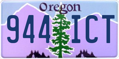 OR license plate 944ICT