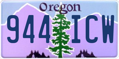 OR license plate 944ICW