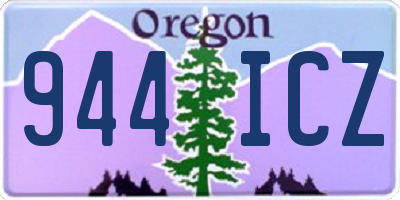 OR license plate 944ICZ
